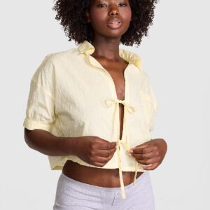 coastal cutie tie front sleepshirt