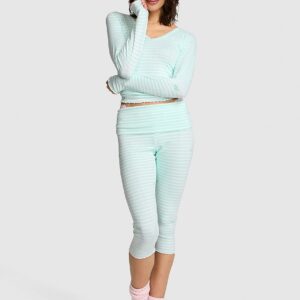 soft luxe pointelle foldover capri pants