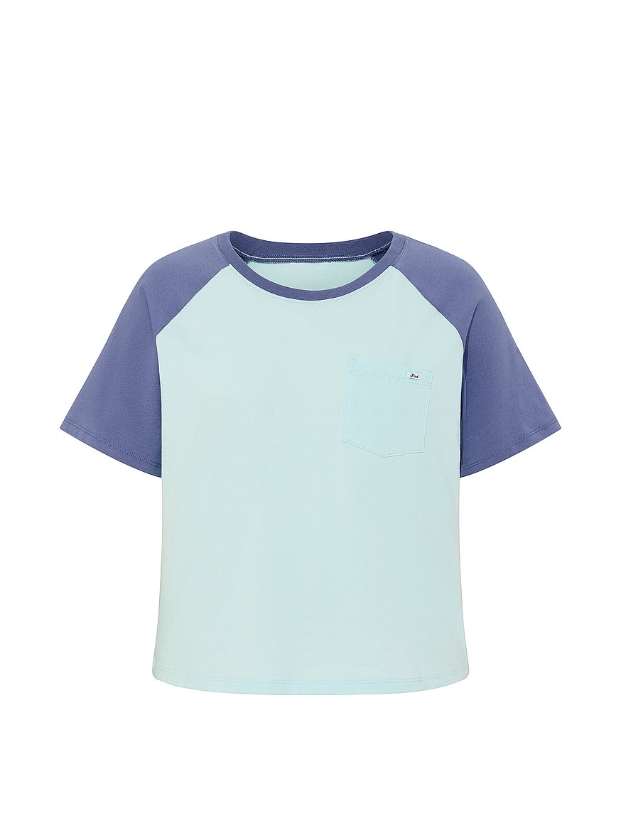 cotton raglan sleep tee cotton raglan sleep tee