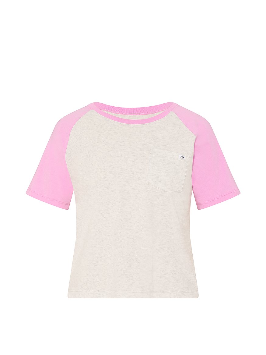 cotton raglan sleep tee cotton raglan sleep tee