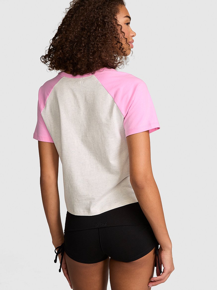 cotton raglan sleep tee cotton raglan sleep tee