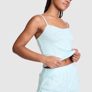 Home pointelle bow boxer shorts