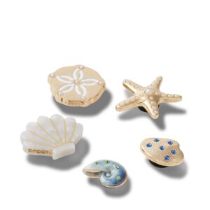 5 pack gold sea jibbitz™ charms