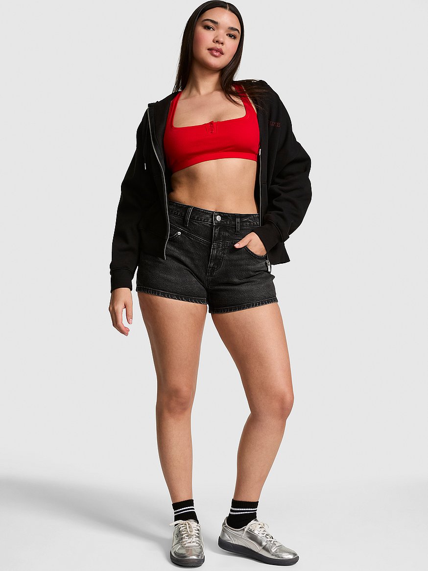 denim by pink high rise a line shortie denim by pink high rise a line shortie