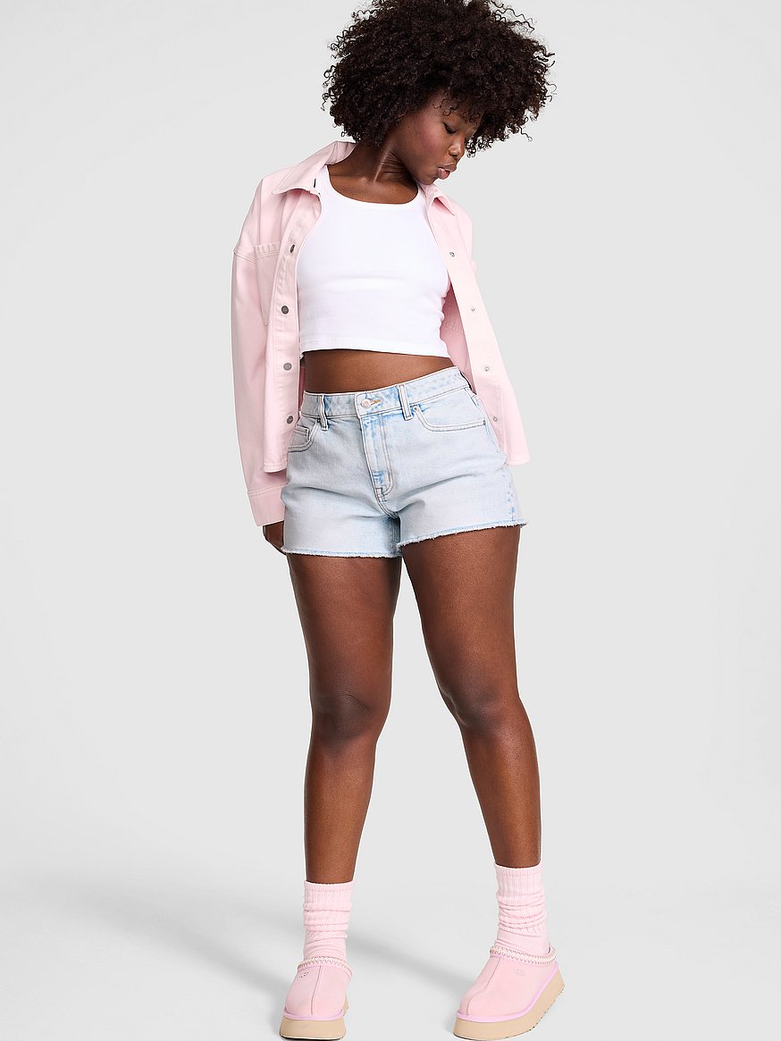 denim by pink high rise a line shortie denim by pink high rise a line shortie
