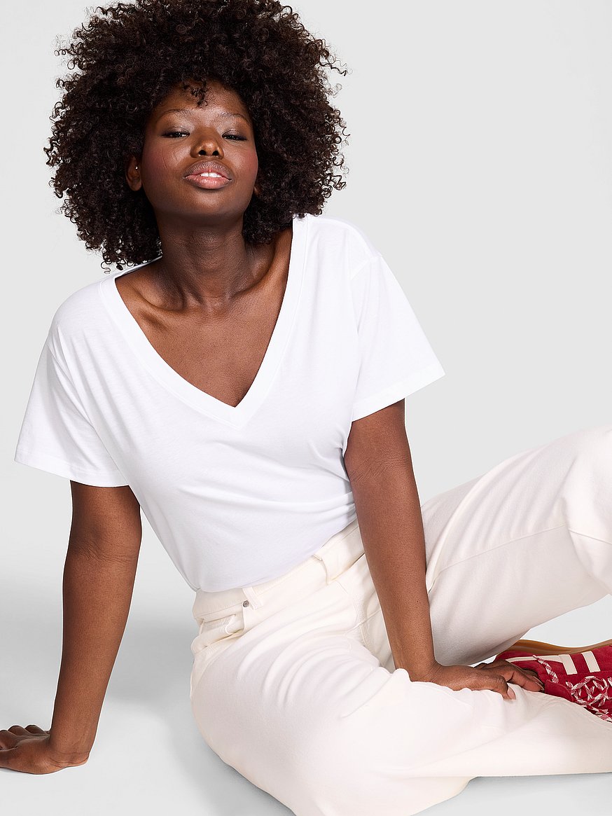 campus cotton™ v neck tee campus cotton™ v neck tee