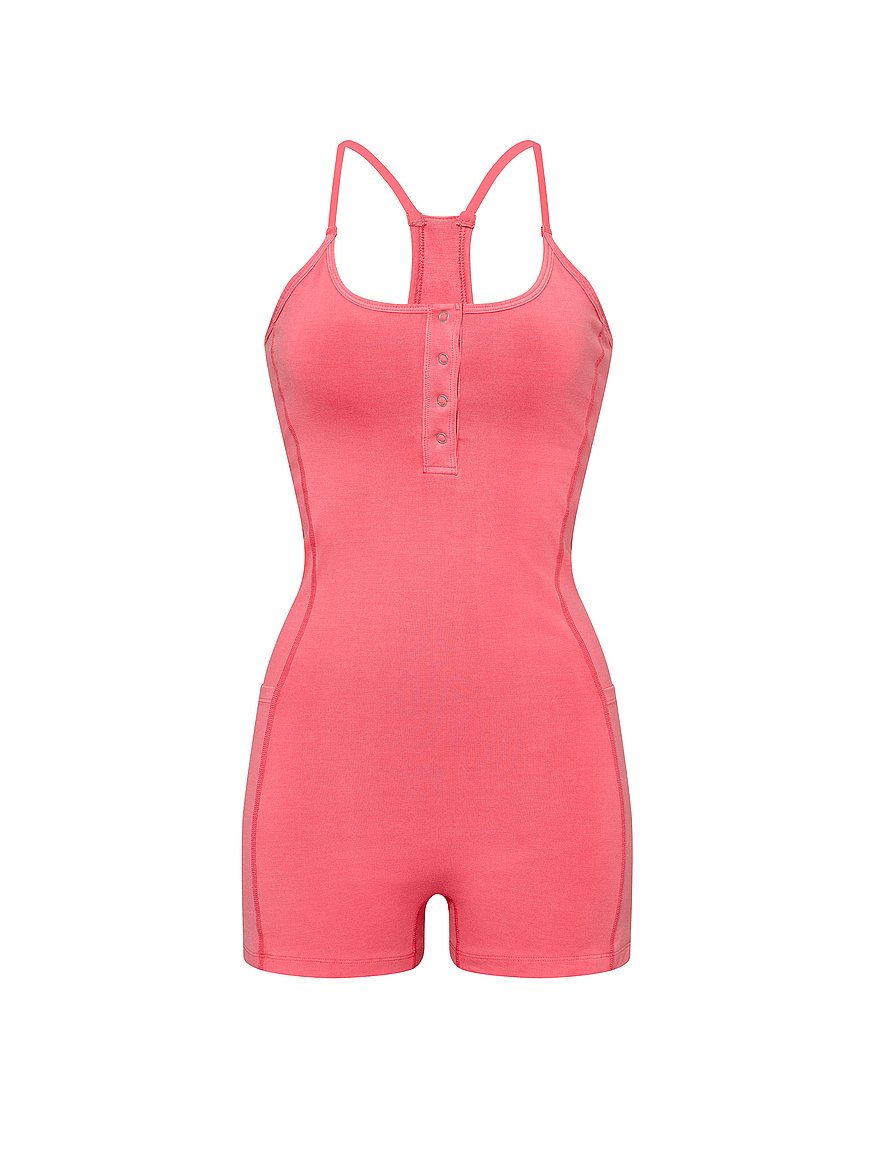 all day cotton™ henley onesie all day cotton™ henley onesie