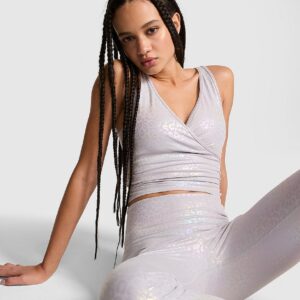 pink relay™ ruched wrap bra tank