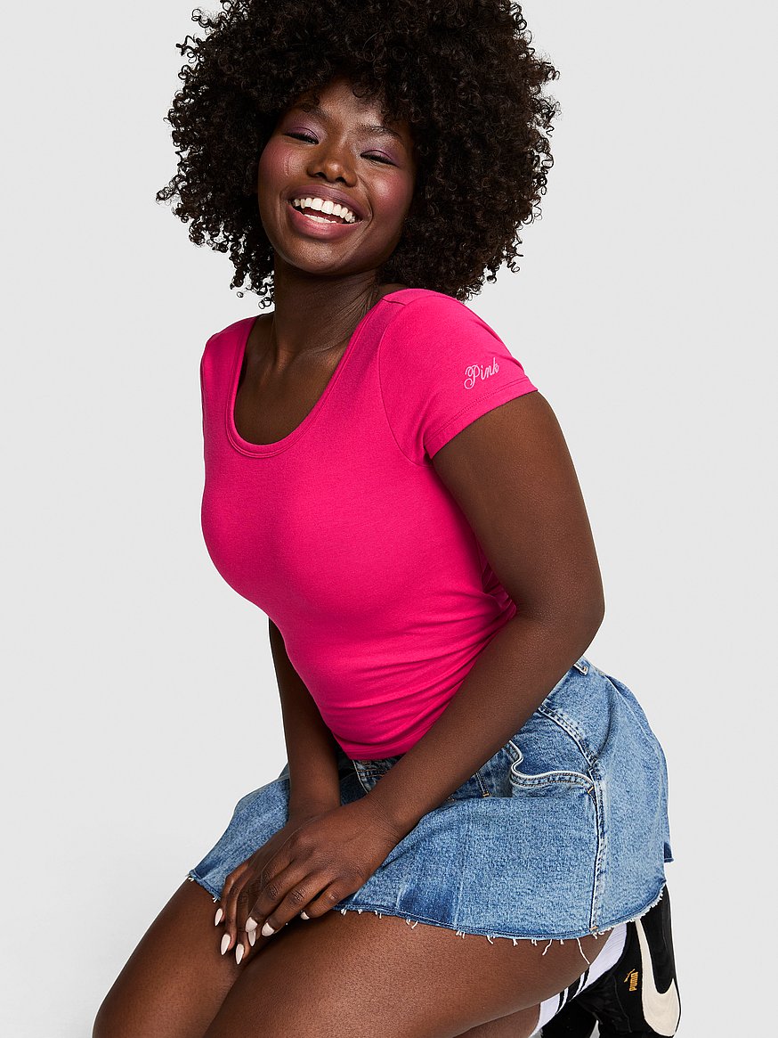 all day cotton™ open back tee all day cotton™ open back tee