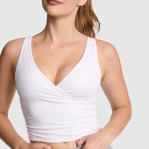 pink relay™ ruched wrap bra tank