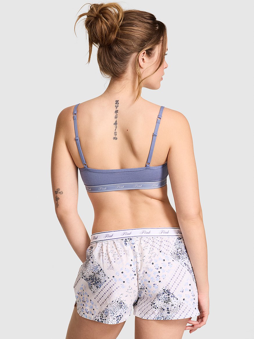 cotton boxy pajama shorts cotton boxy pajama shorts