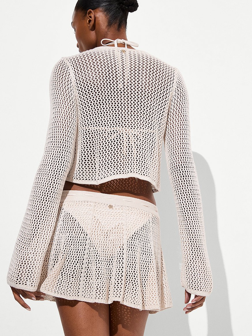 beachwear crochet flare mini skirt beachwear crochet flare mini skirt
