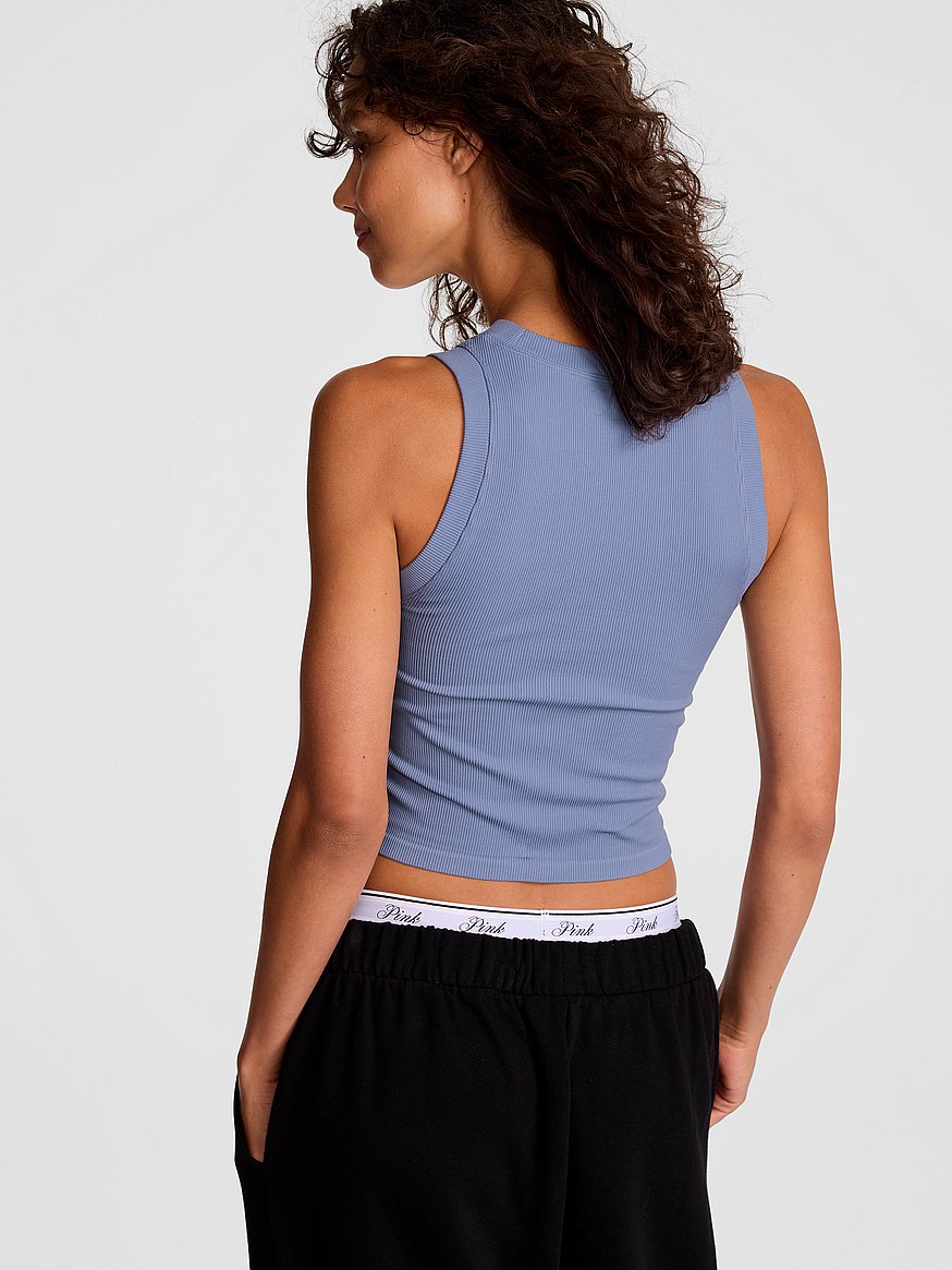 soft seamless high neck cropped tank soft seamless high neck cropped tank