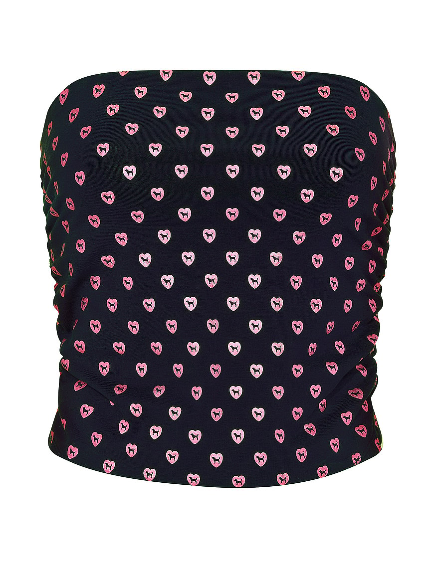 all day cotton™ side ruched tube top all day cotton™ side ruched tube top