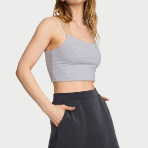 featherweight knit mini skirt