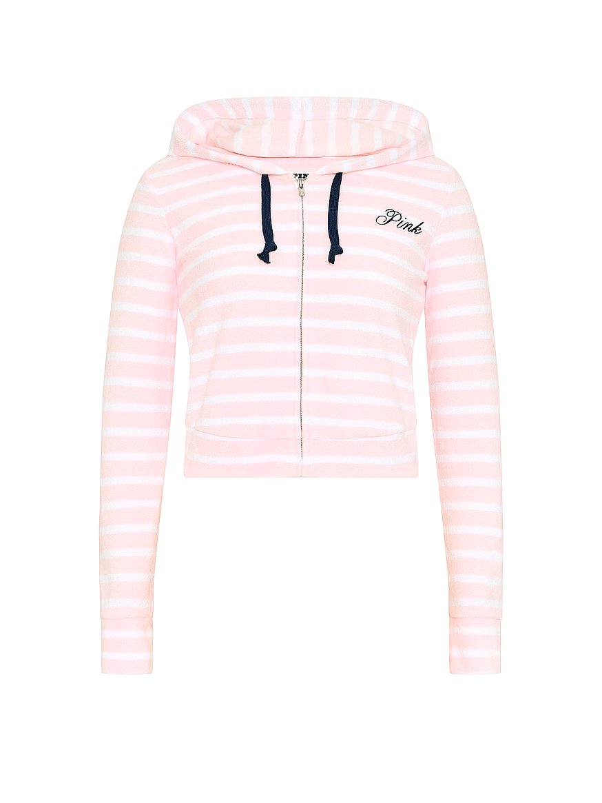 terry full zip cover up hoodie terry full zip cover up hoodie