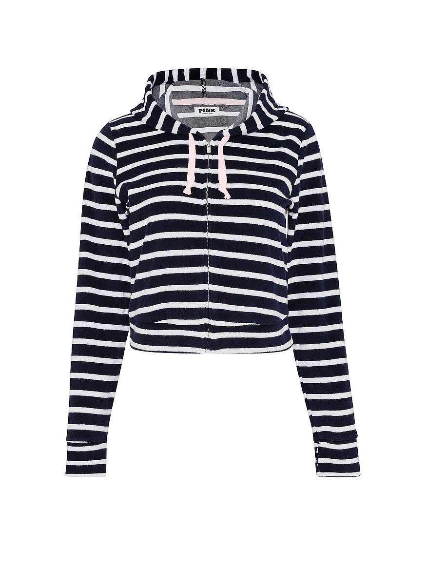 terry full zip cover up hoodie terry full zip cover up hoodie
