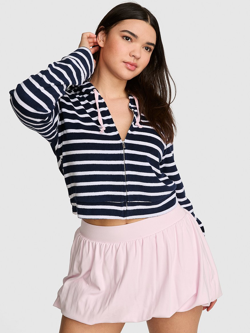 terry full zip cover up hoodie terry full zip cover up hoodie