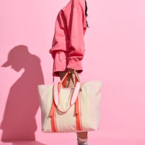 Home canvas carryall beach tote