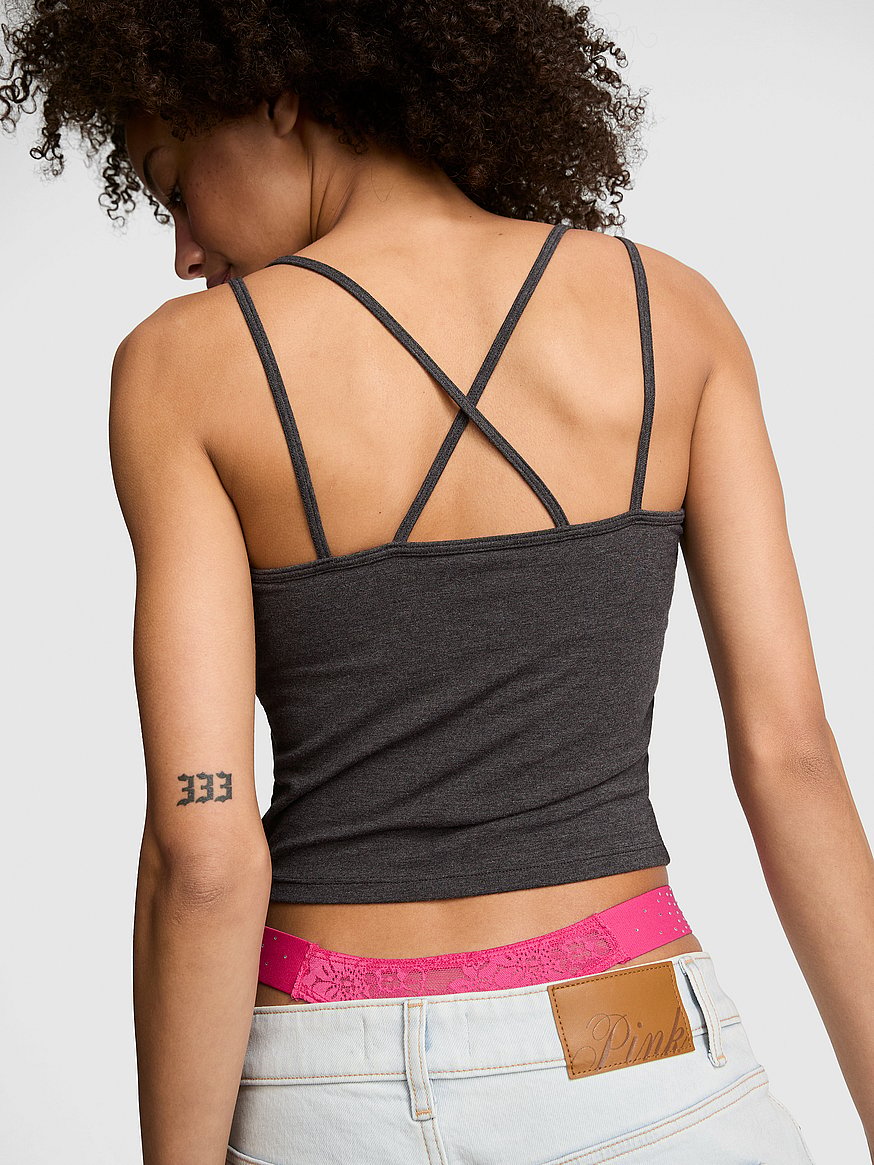 all day cotton™ strappy tank top all day cotton™ strappy tank top