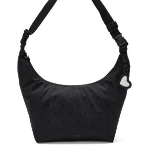satin nylon hobo bag