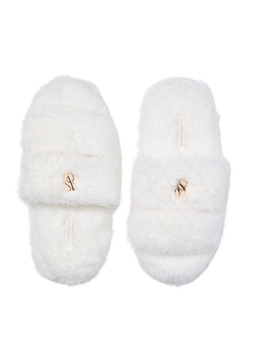 luxe plush double strap slippers luxe plush double strap slippers