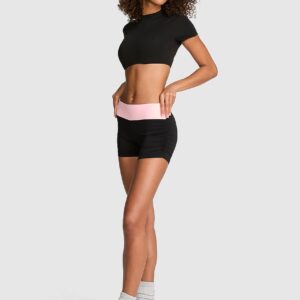 pink relay™ ruched bun shorts