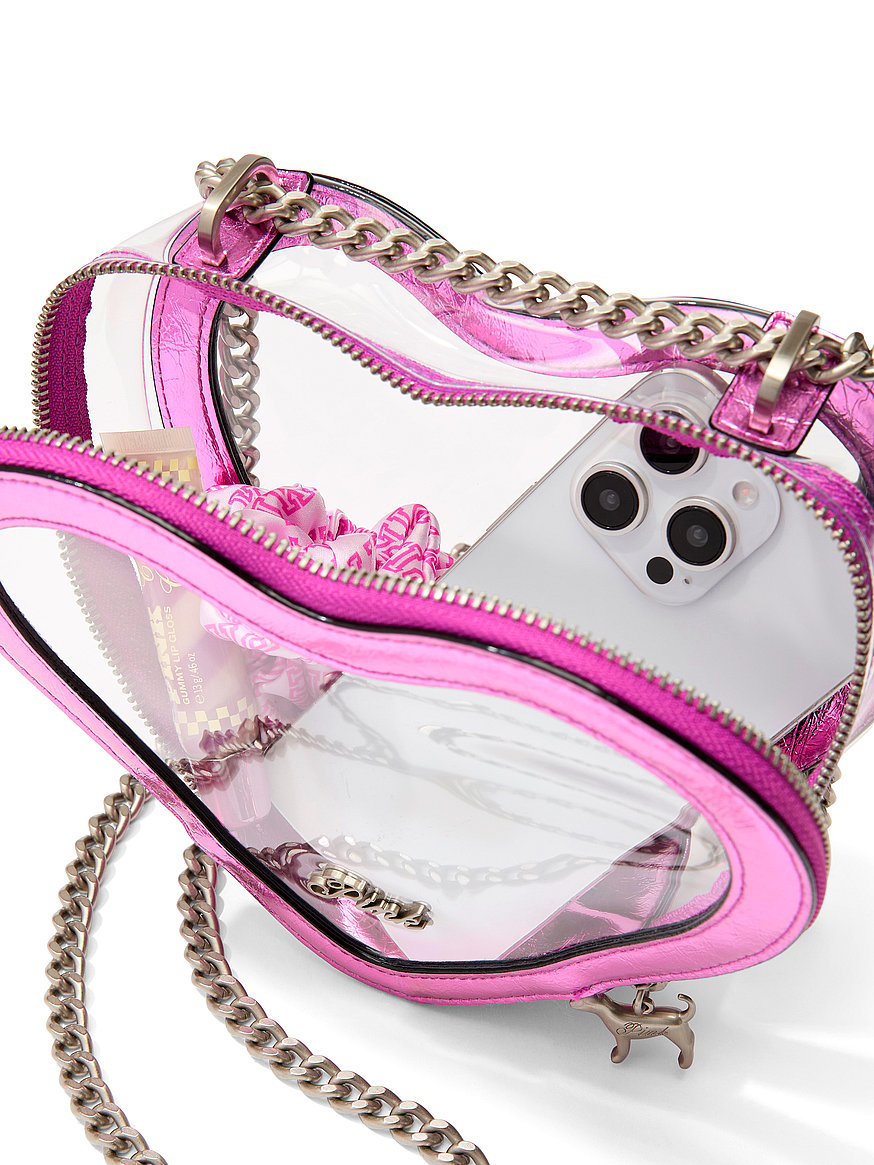 clear heart shoulder bag clear heart shoulder bag