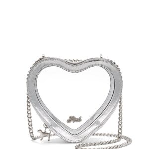 clear heart shoulder bag