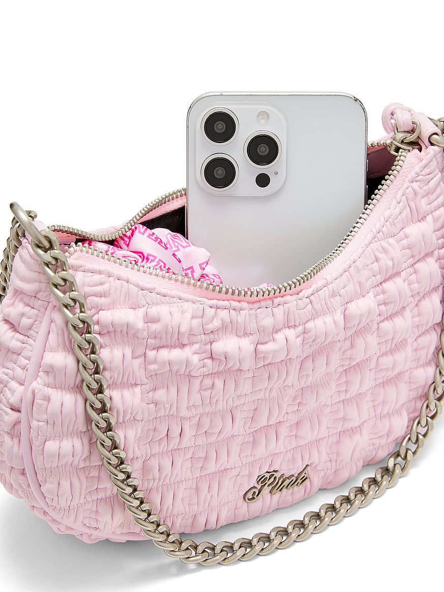crescent ruched shoulder bag crescent ruched shoulder bag