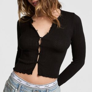 anywear cropped cardigan