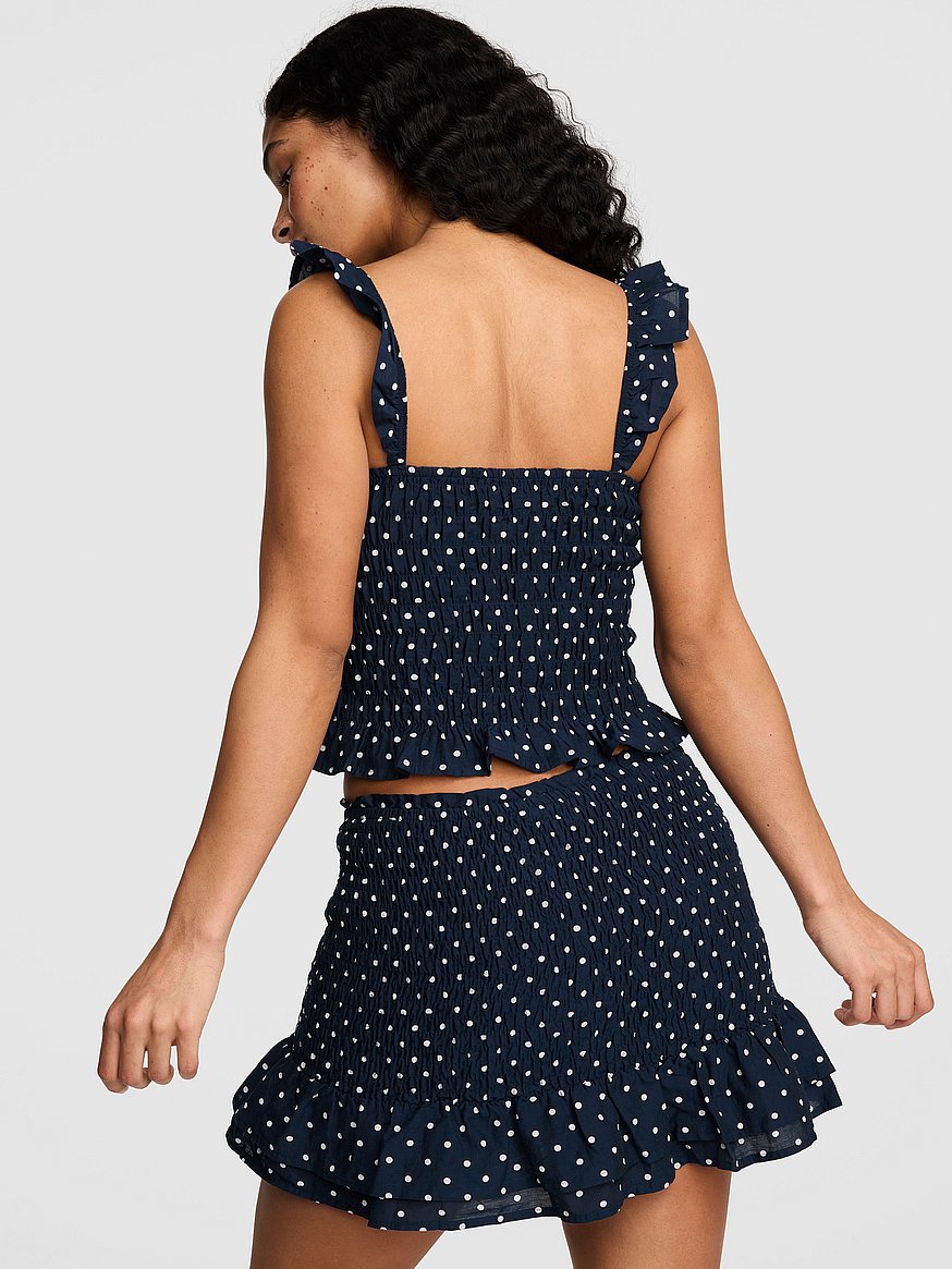 flirty fit smocked mini skirt flirty fit smocked mini skirt