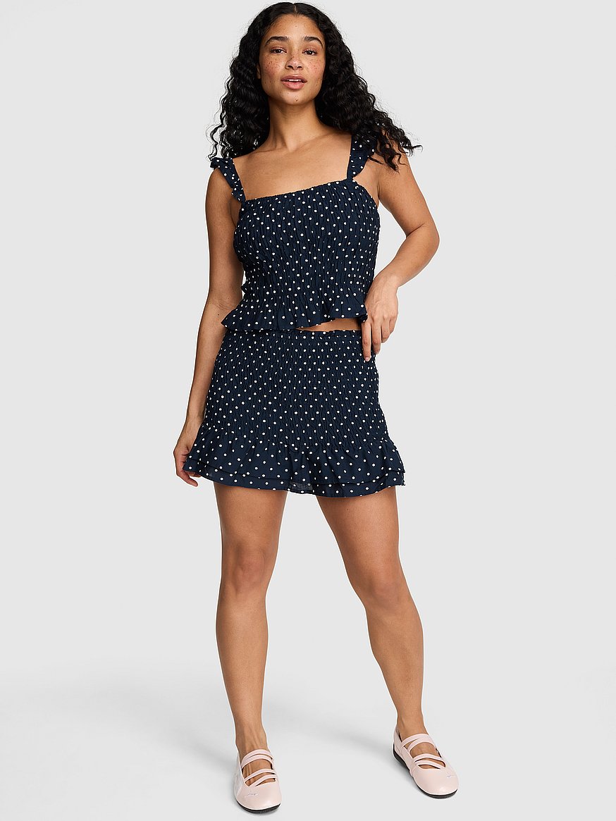 flirty fit smocked mini skirt flirty fit smocked mini skirt