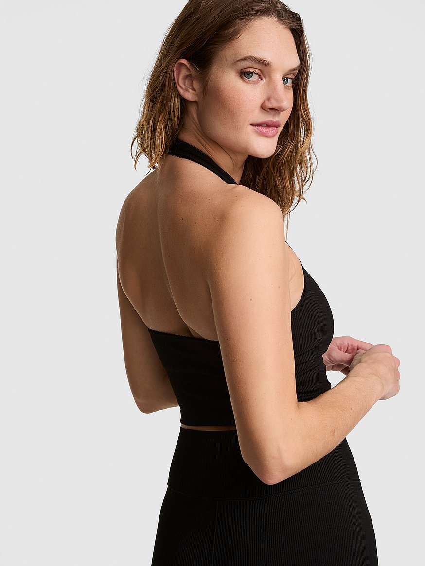 anywear halter cropped tank anywear halter cropped tank