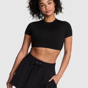 tech woven asymmetrical skort