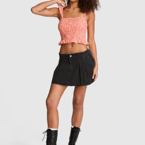 flirty fit smocked tank top