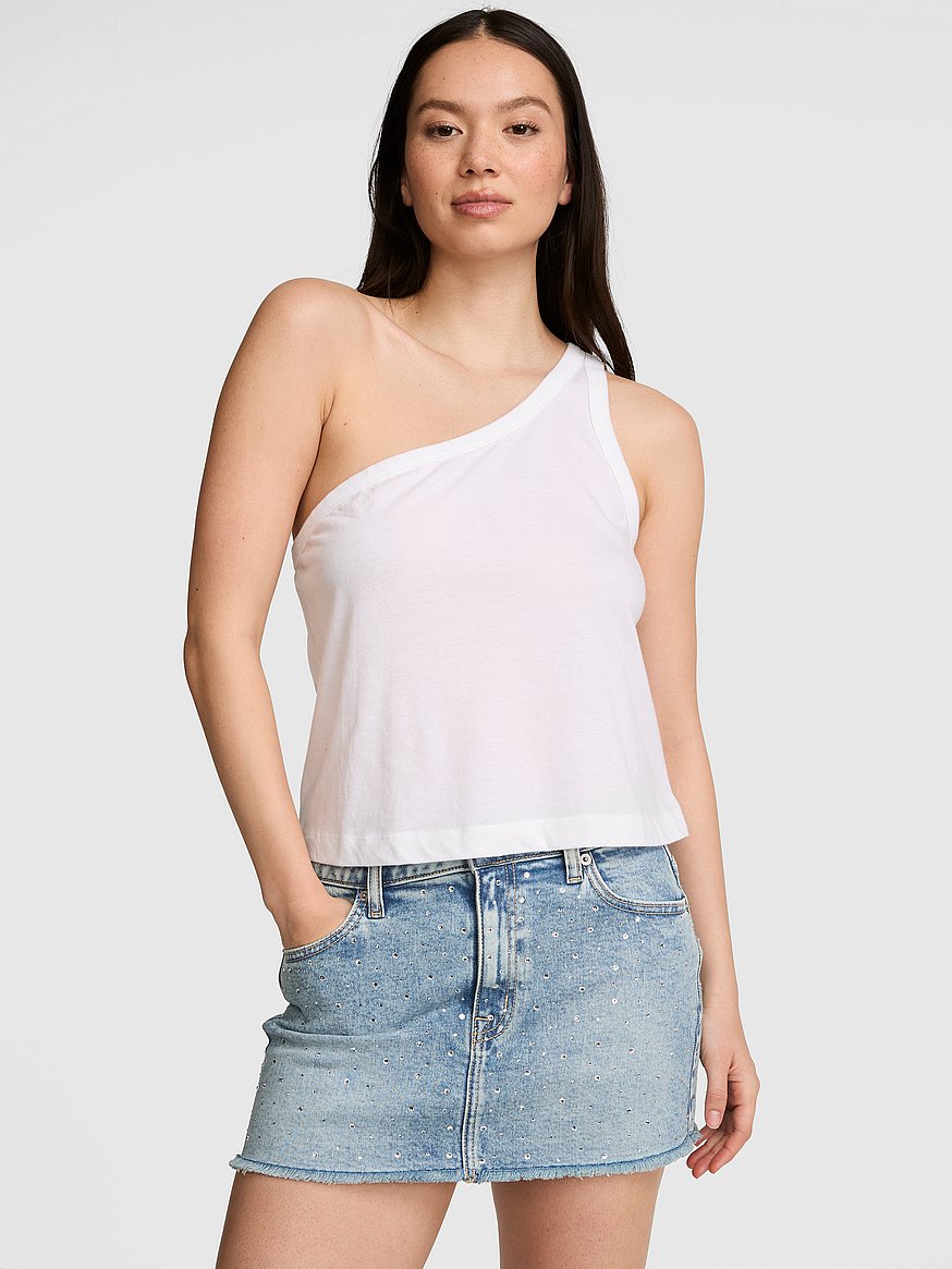 dream jersey one shoulder tank top dream jersey one shoulder tank top