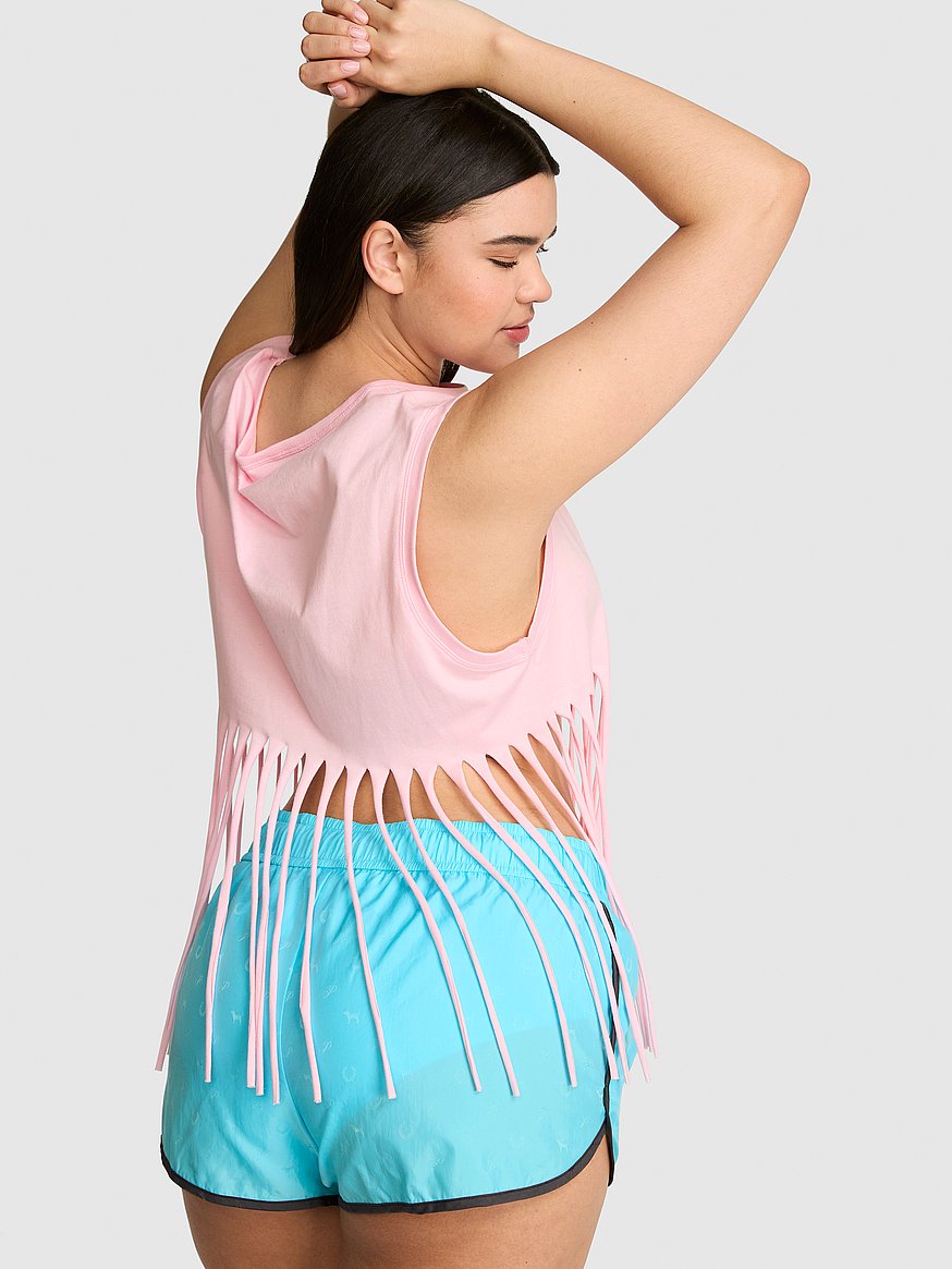 campus cotton™ retro fringe tank top campus cotton™ retro fringe tank top
