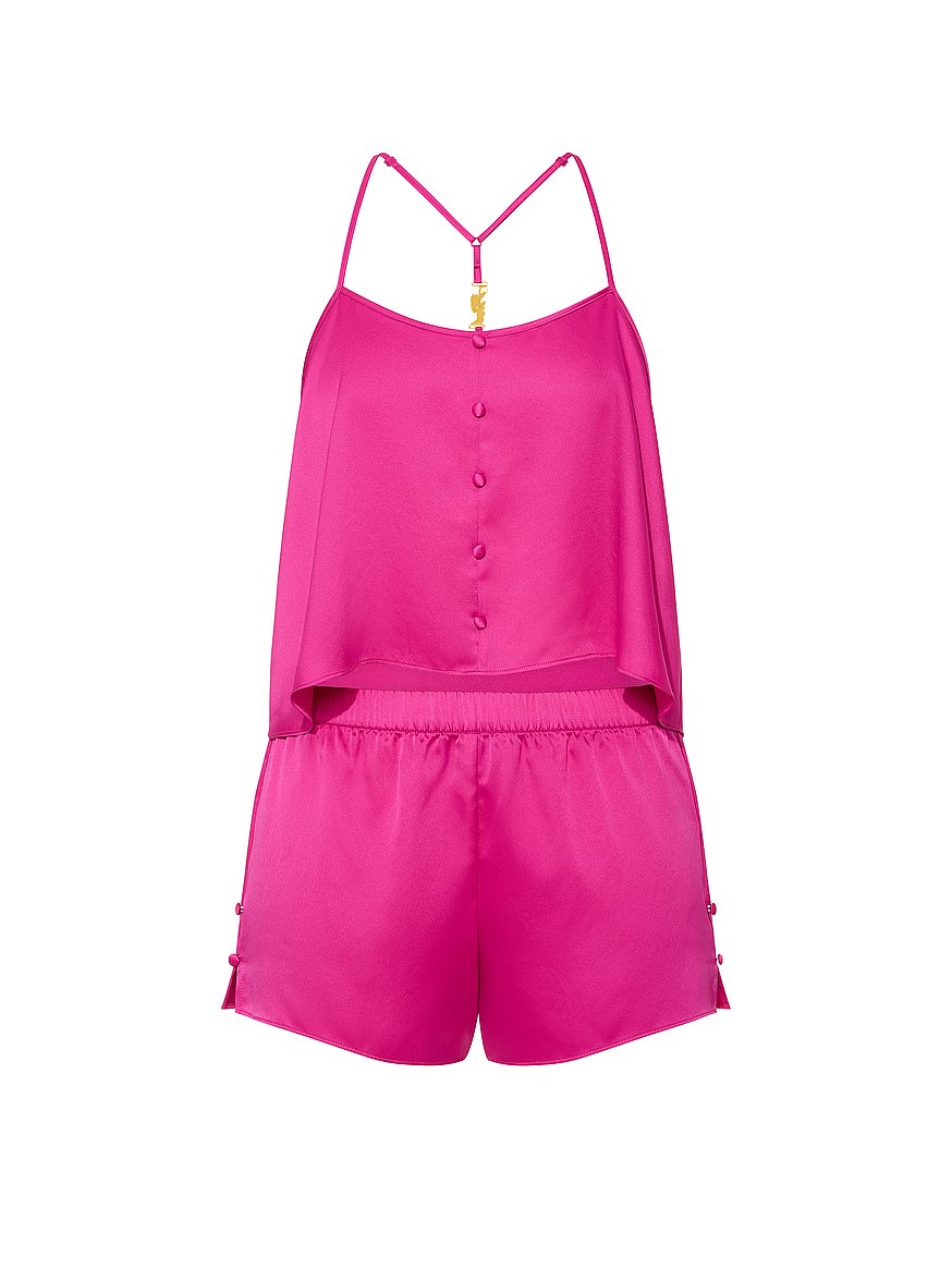 grwpink™ satin cami & shorts pajama set grwpink™ satin cami & shorts pajama set