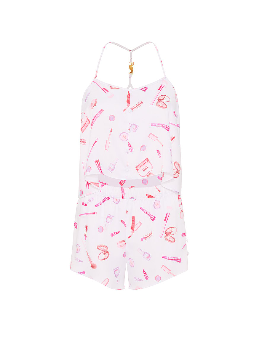 grwpink™ satin cami & shorts pajama set grwpink™ satin cami & shorts pajama set