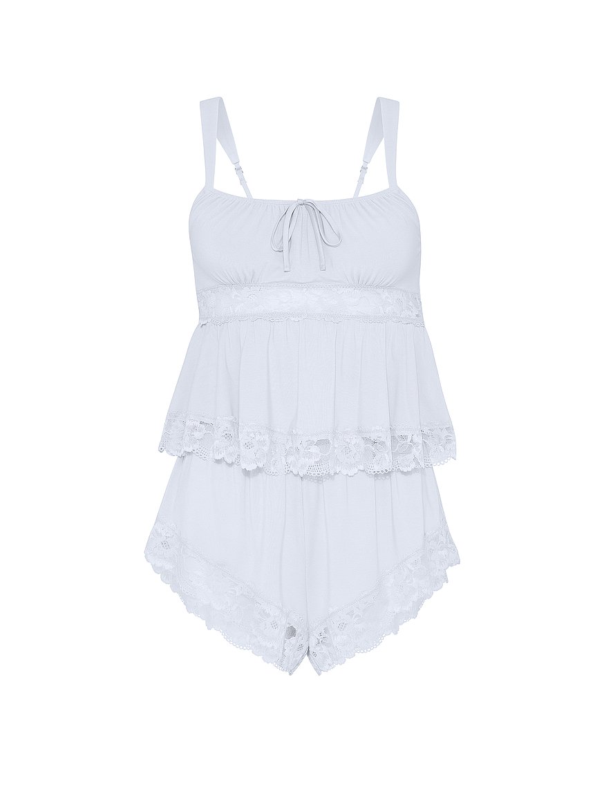 sosoft™ modal lace trim bridal cami set sosoft™ modal lace trim bridal cami set