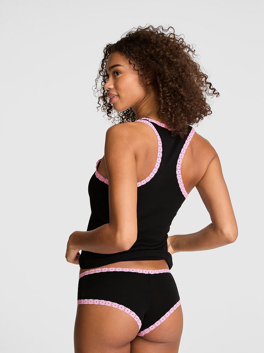 lace trim tank top & panty set lace trim tank top & panty set