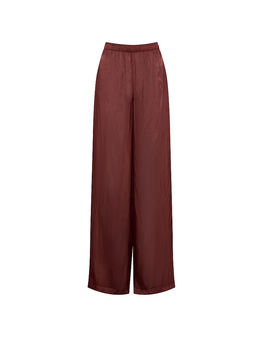 luxe sheer satin wide leg pant luxe sheer satin wide leg pant