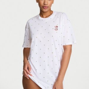 100% cotton oversize sleep tee