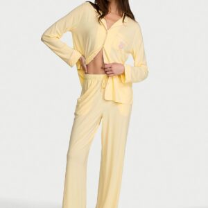 Витрина sosoft modal™ ribbed long pajama set