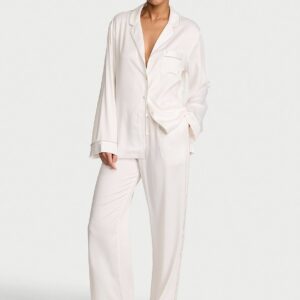 Витрина signature satin long pajama set