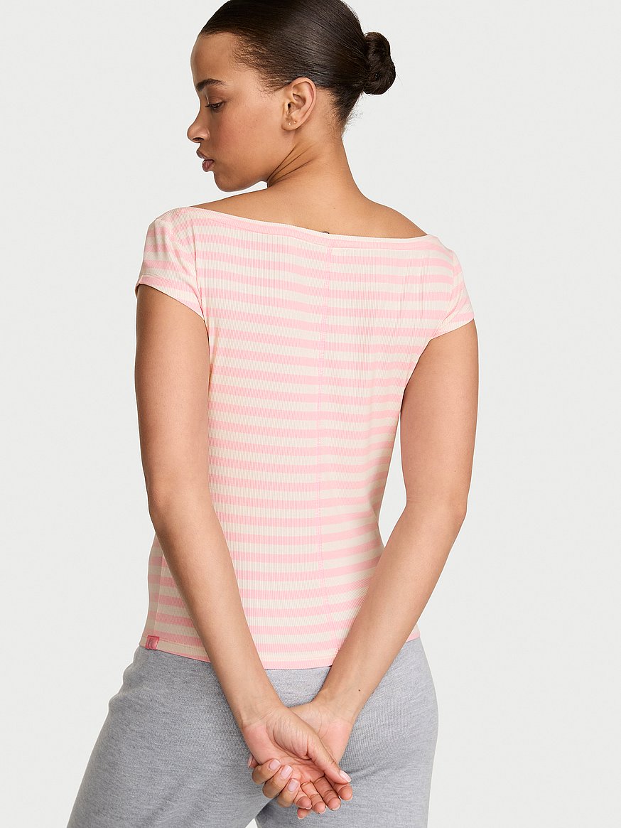 vs iconic rib boatneck tee vs iconic rib boatneck tee