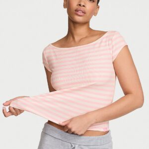 vs iconic rib boatneck tee