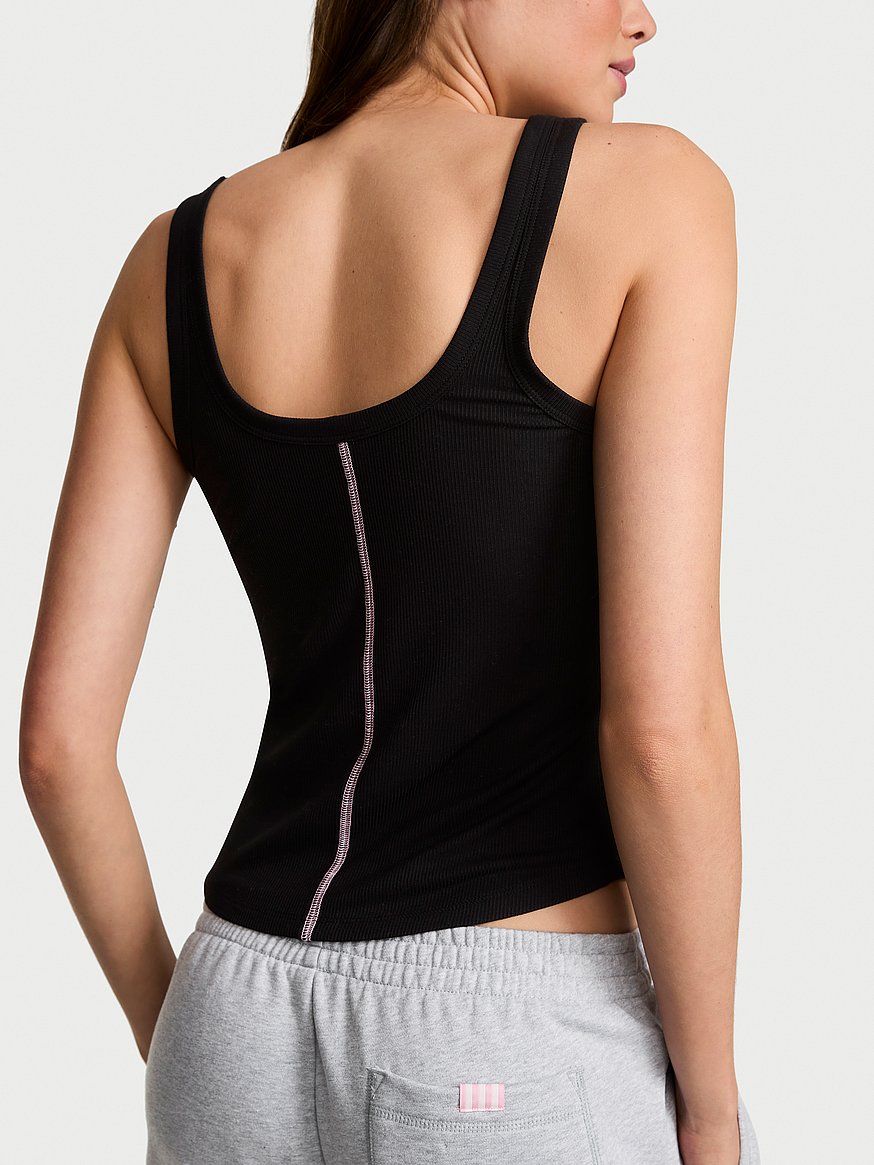 vs iconic rib square neck tank top vs iconic rib square neck tank top