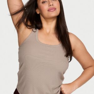 vs iconic rib square neck tank top